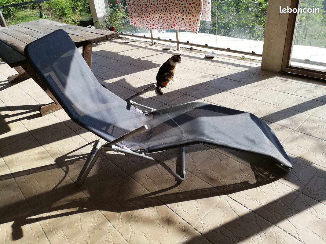 4 Chaises longues transats (image 1)