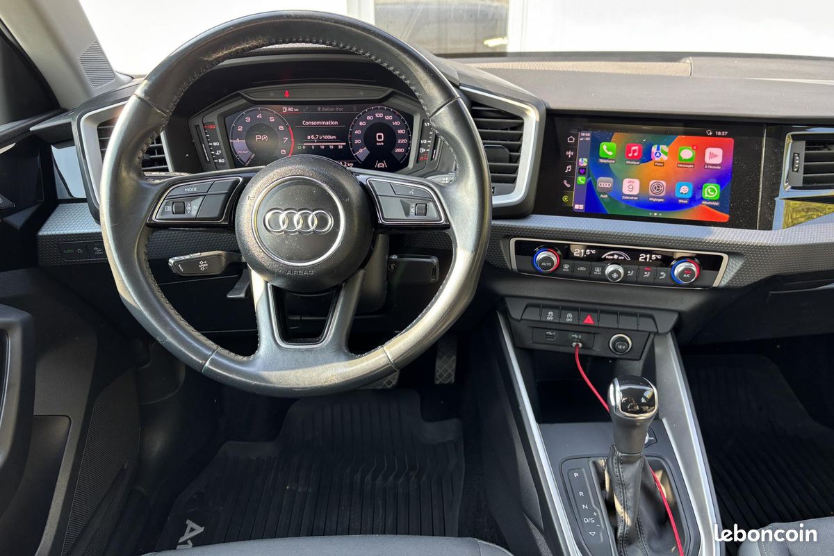AUDI A1 Sportback 1.0 25 TFSI - 95 - BV S-Tronic SPORTBACK 2019 Advanced COULEUR RARE (image 6)