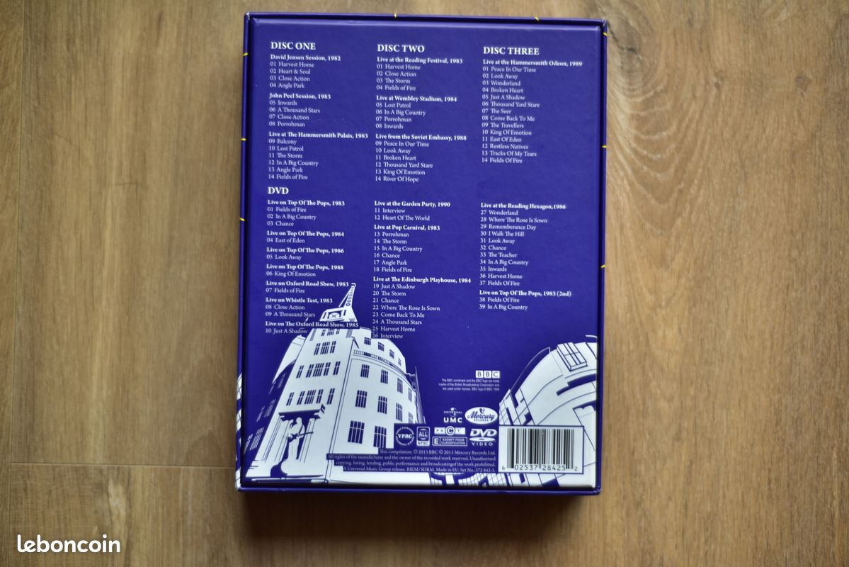 Coffret 3 CD + DVD Big Country At the BBC Universal Mercury 2013 