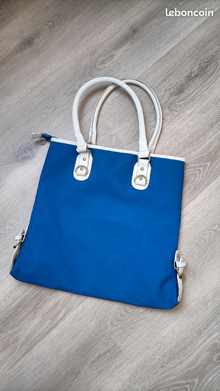 Sac Lacoste femme bleu vintage (image 2)