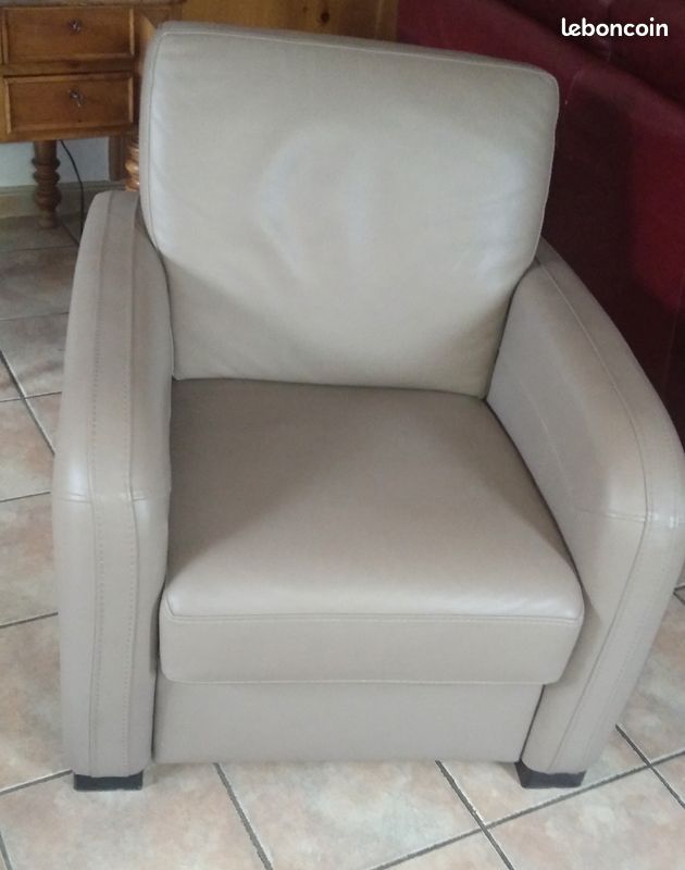 Fauteuil cuir (image 1)