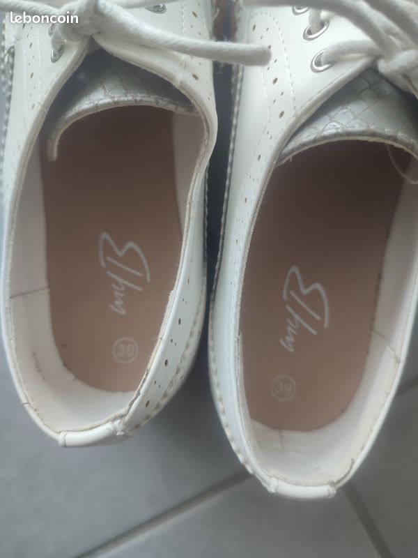 Derbies blanches et argentées (image 2)