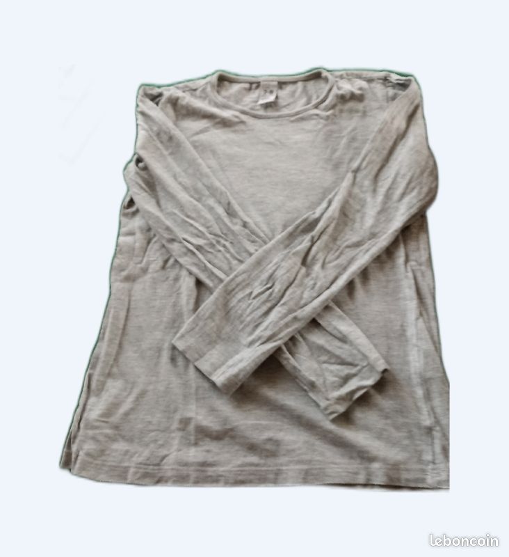 Tee shirt 7 ans gris Zara (image 1)