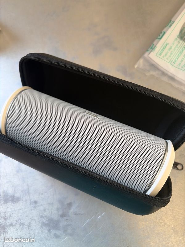 ❤️🎧🎵 Enceinte JBL FliP 2 blanche fonctionne Bluetooth câble et chargeur compatible tablette téléphone ordinateur (image 7)