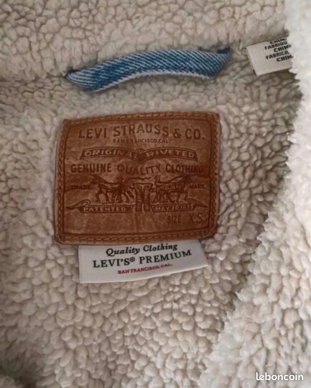 Veste en jean matelassé Levi’s bleu (image 2)