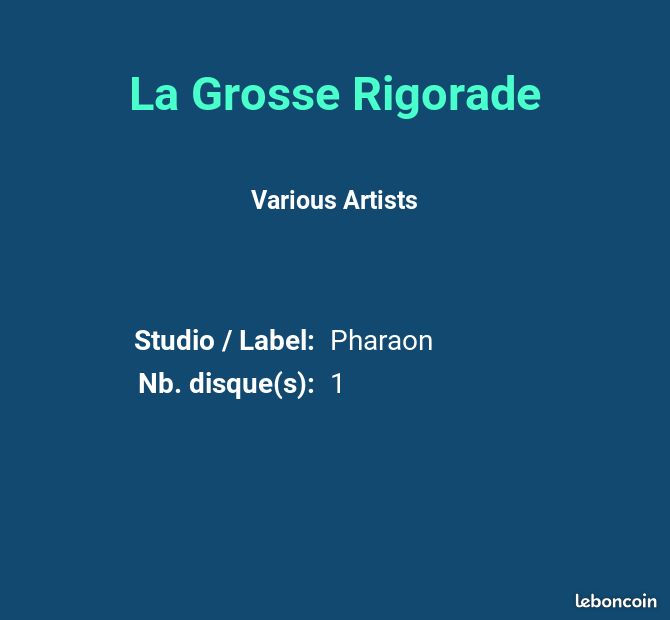 La Grosse Rigorade - Various Artists (image 2)