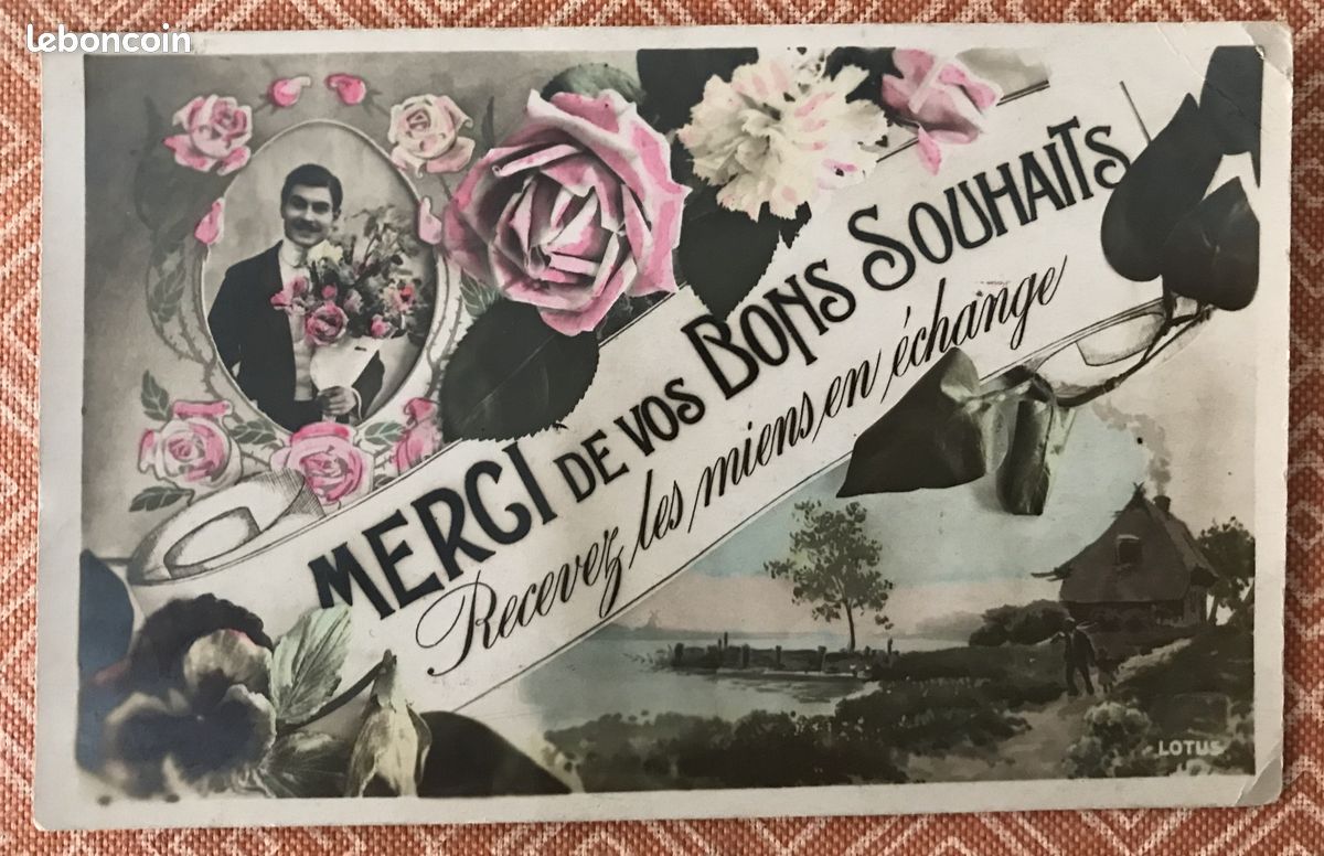 Carte Postale ancienne "Vœux" (image 1)