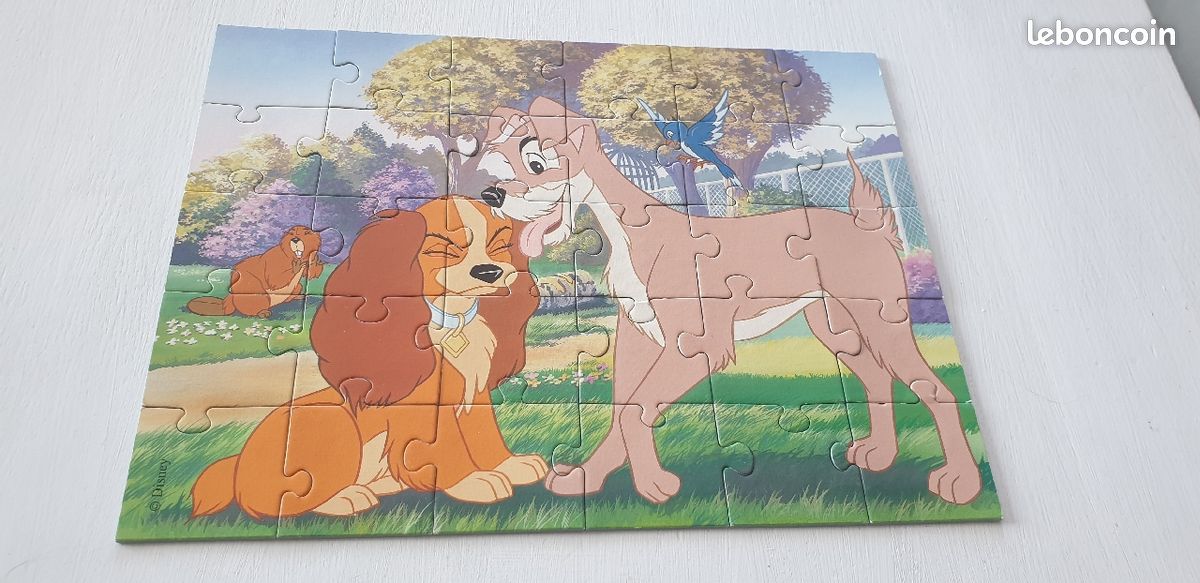 Puzzle de 30 pièces la belle et le clochard dès 4ans (image 1)