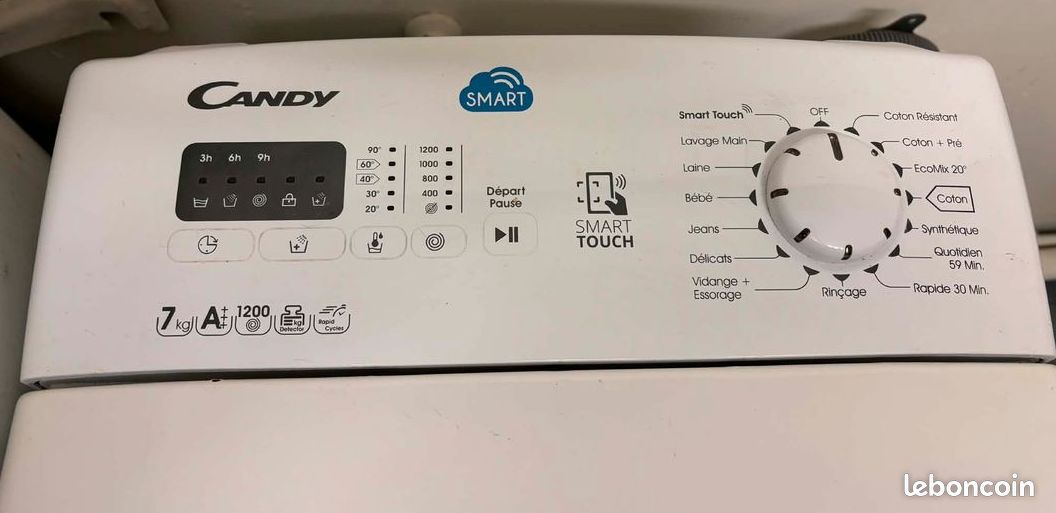 PEU LIVRER : Machine à laver top Candy (image 2)
