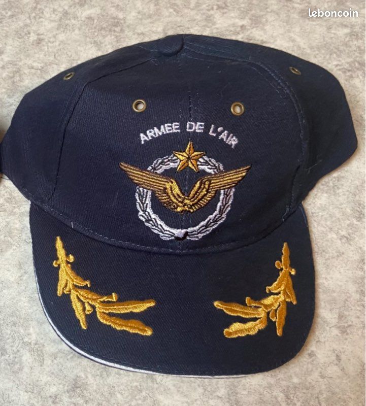 Casquette Brodée Militaire Française Képi - Style Armée - Accessoire Déco Ou Collection