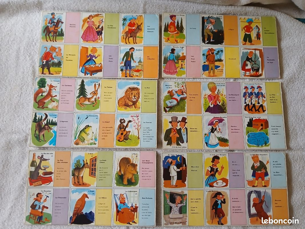Loto volumerix contes fables et chansons. Jouet vintage (image 2)