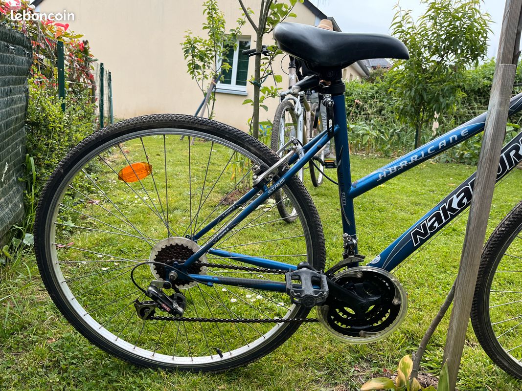 Vélo VTC Nakamura bleu adulte (image 4)