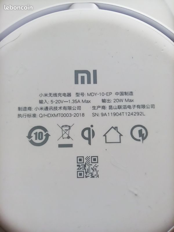 Chargeur sans fil Xiaomi (image 2)