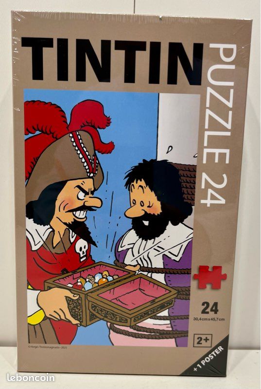 Tintin - Puzzle - Le Trésor de Rackham le Rouge - (1950) - Catawiki