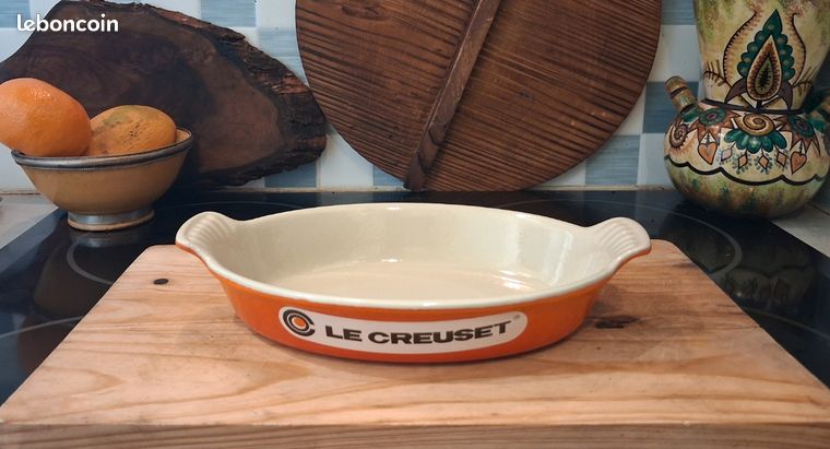 Le Creuset - Plat de cuisson (3) - ancien - fonte émaillée