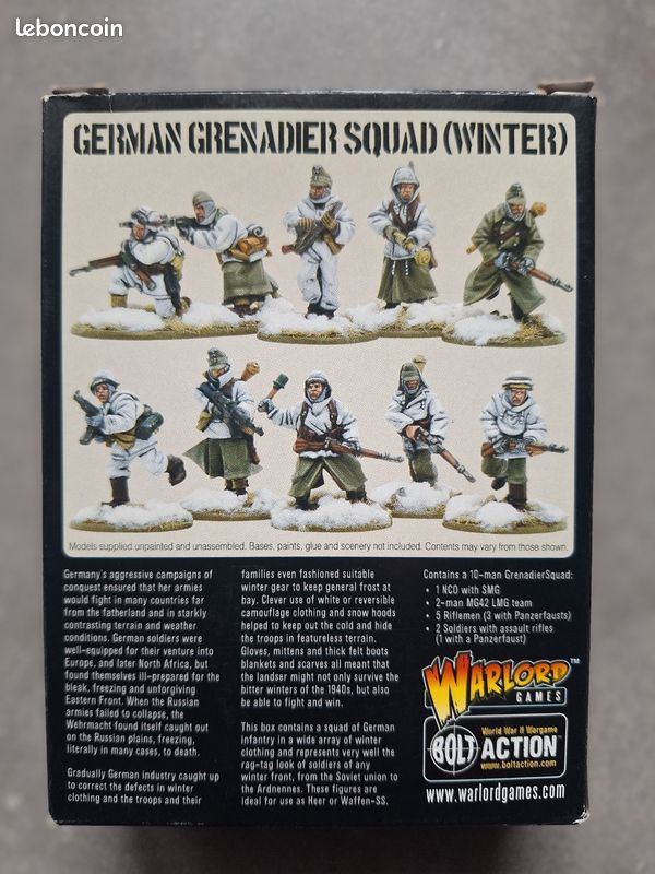 Warlord Games - Bolt Action - German Grenadiers Late War - Figurines 1/56 Neuves