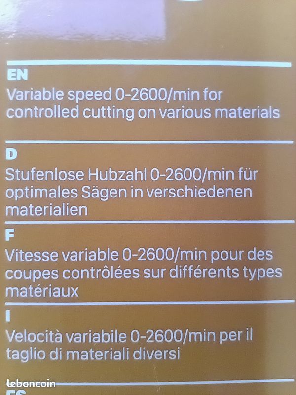 Scie sauteuse sans fil Worx + batterie + chargeur (image 4)