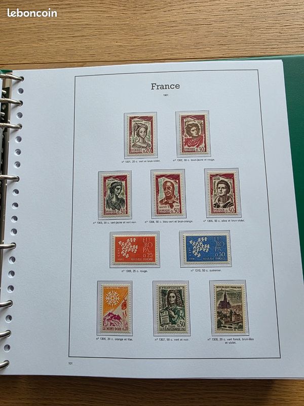 Collection timbres France 1960-1978 COMPLÈTE - 87 pages LUXE - Neufs * sans charnière (image 5)
