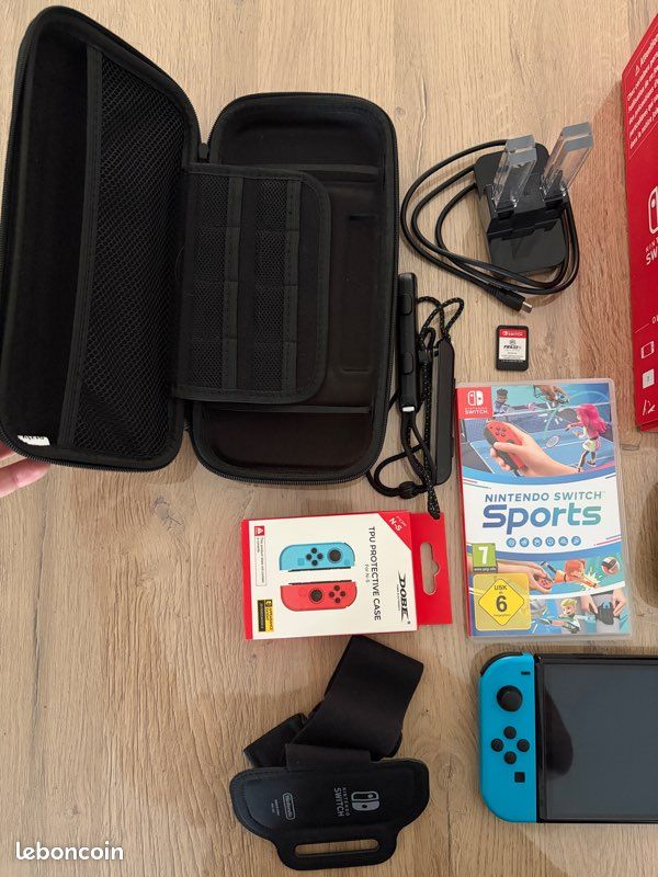 Nintendo switch oled + jeu + chargeur (image 2)