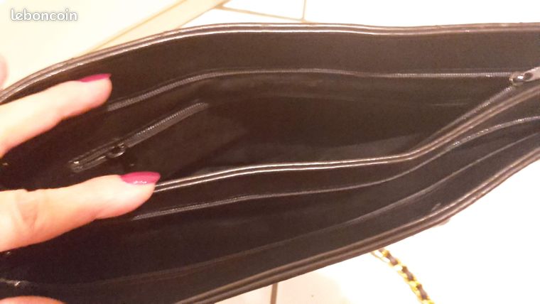 Sac à Main Vintage Cuir – La Bagagerie – Made In France – Occasion En Bon état