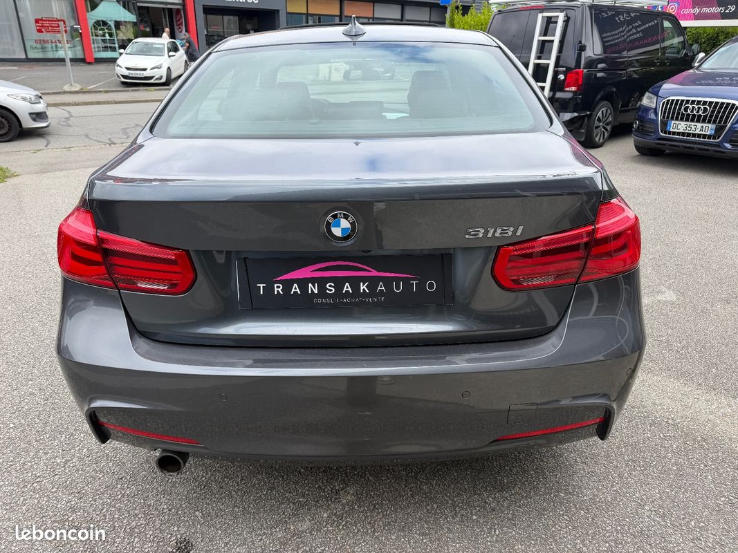 BMW SERIE 3 F30 LCI 318i 2.0L 136 ch M Sport A / TOIT OUVRANT / CUIR / TETE HAUTE (image 7)