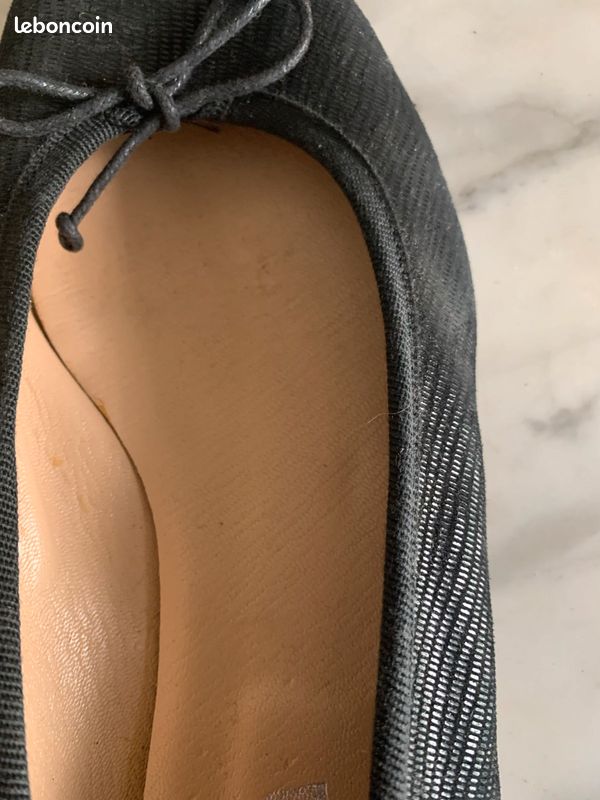 Ballerines noires cuir (image 4)