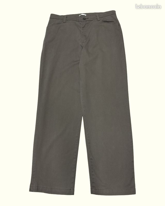 Chinos Femme Lee W33 L28 Gris Coton Très bon état Regular Normal Uni Taille (image 1)