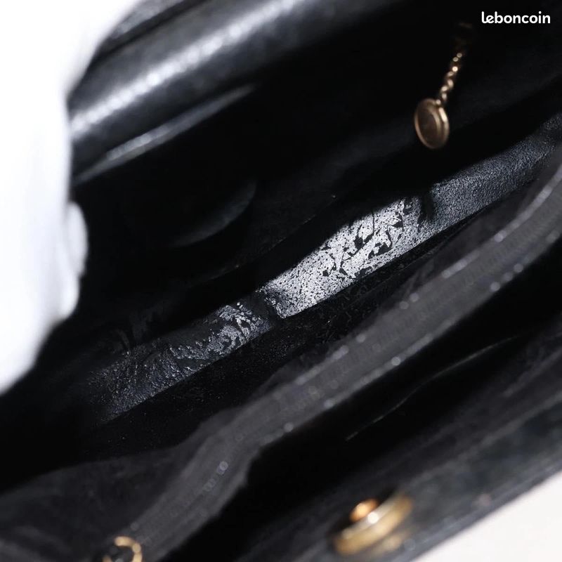 Sac à main GUCCI Bamboo en cuir Noir/Doré 0021186 0260 FM18 (image 16)