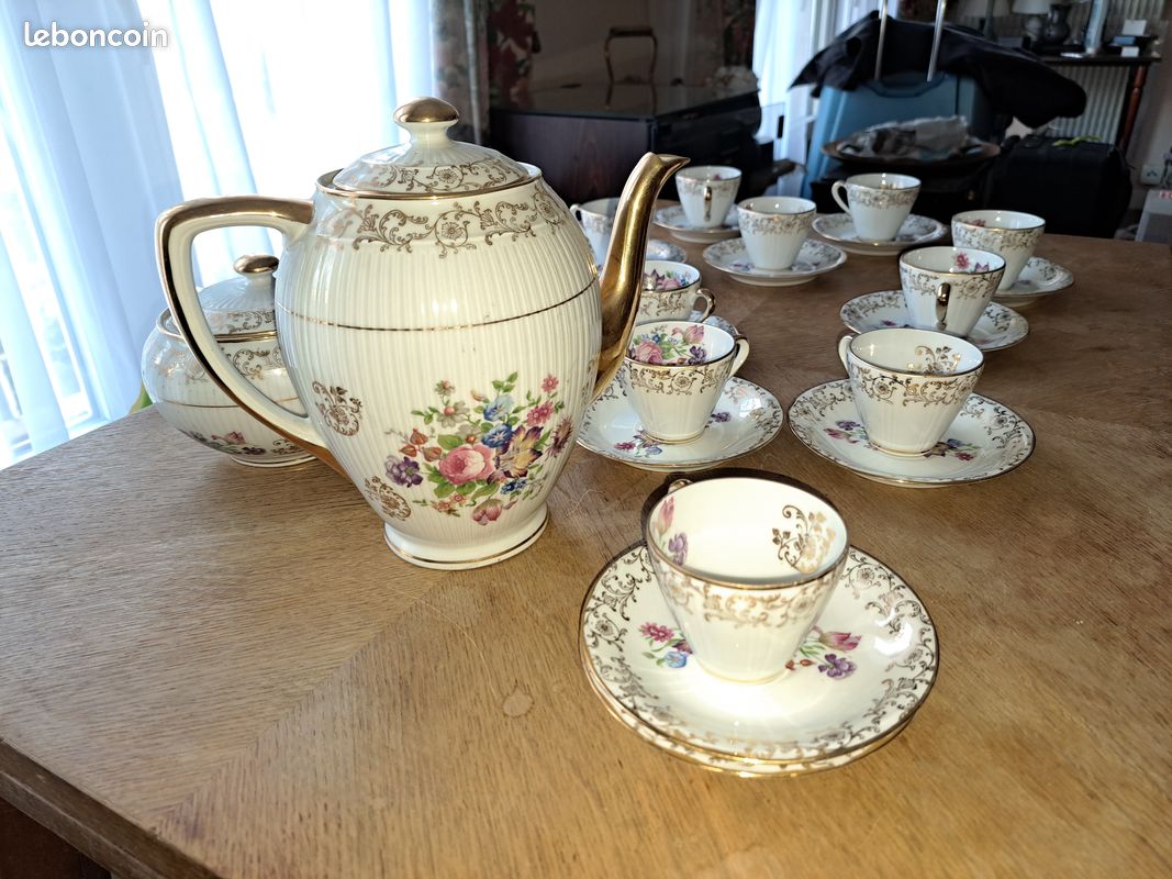 Vancasso LOLITA 6 Sets Service à Café en Porcelaine Assiette à Dessert