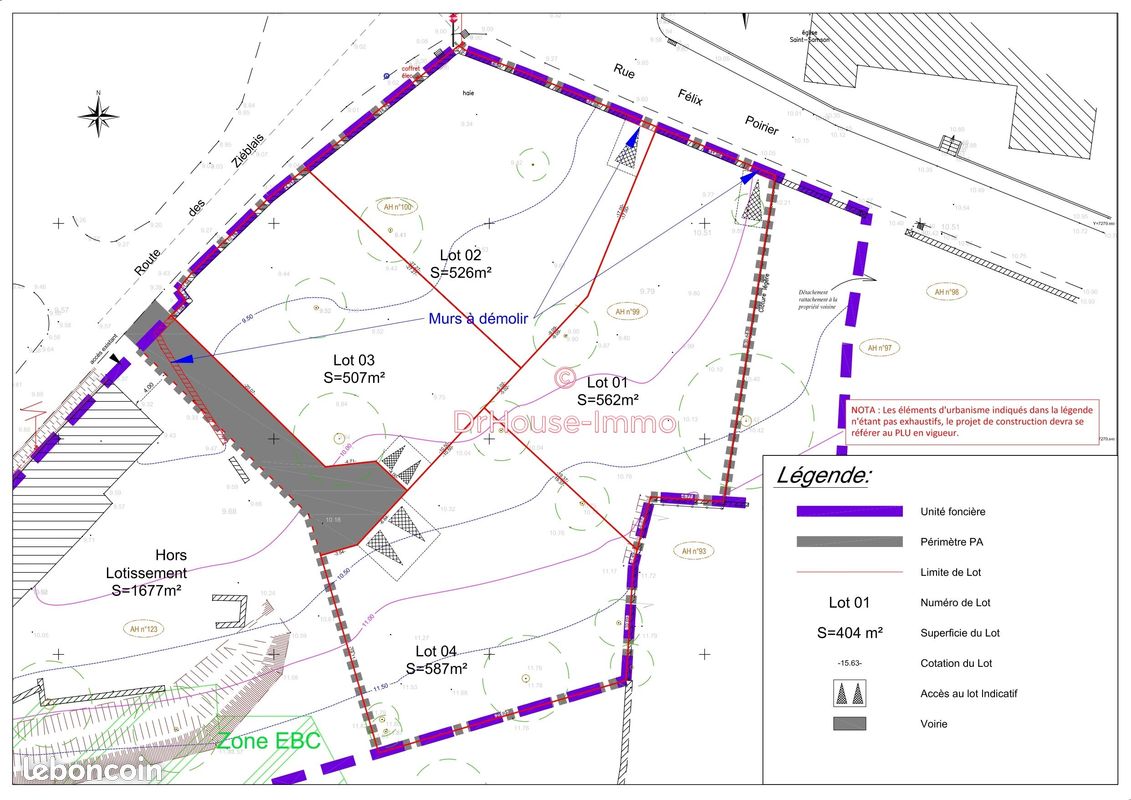 Terrain 2182 m² · à Dol-de-Bretagne · 2 182 m² · 210 000 €