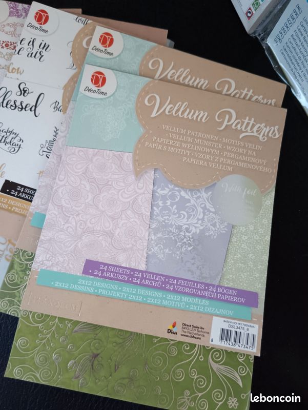 Gros lot scrapbooking loisirs créatifs activités manuelles papeterie strass (image 8)