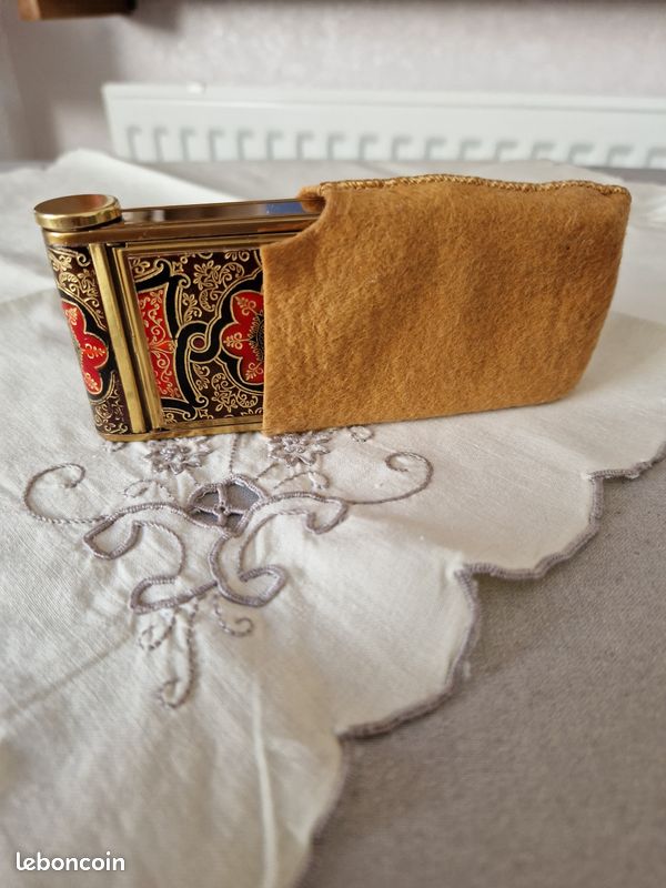 Minaudière (pochette) En Verroterie Ancienne Des Années Folles (1920) - Doré Et Argent - Occasion Très Bon état