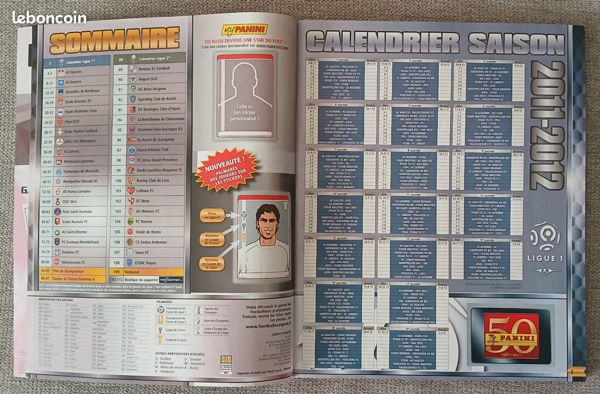 Album Panini Foot 50e Anniversaire 2011-2012 - Neuf Sous Blister - Édition France