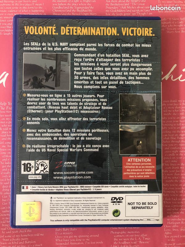 Jeu PS2 SOCOM : U.S. Navy SEALs - Version PAL FR - En Très Bon état, Testé