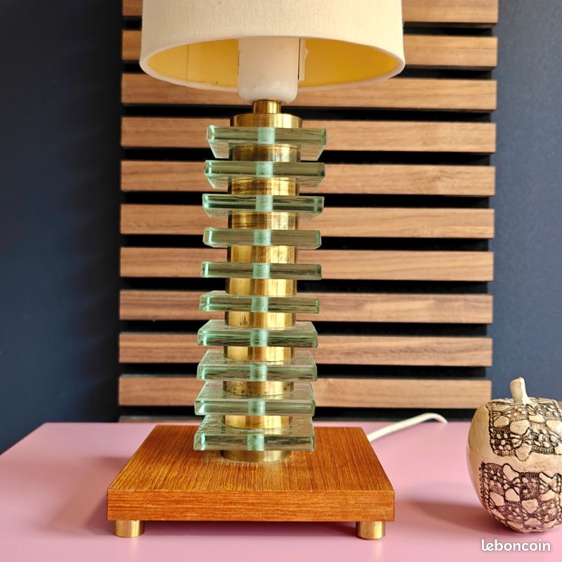 Bordslampa - Bärnstensfärgat - Orrefors - Carl Fagerlund