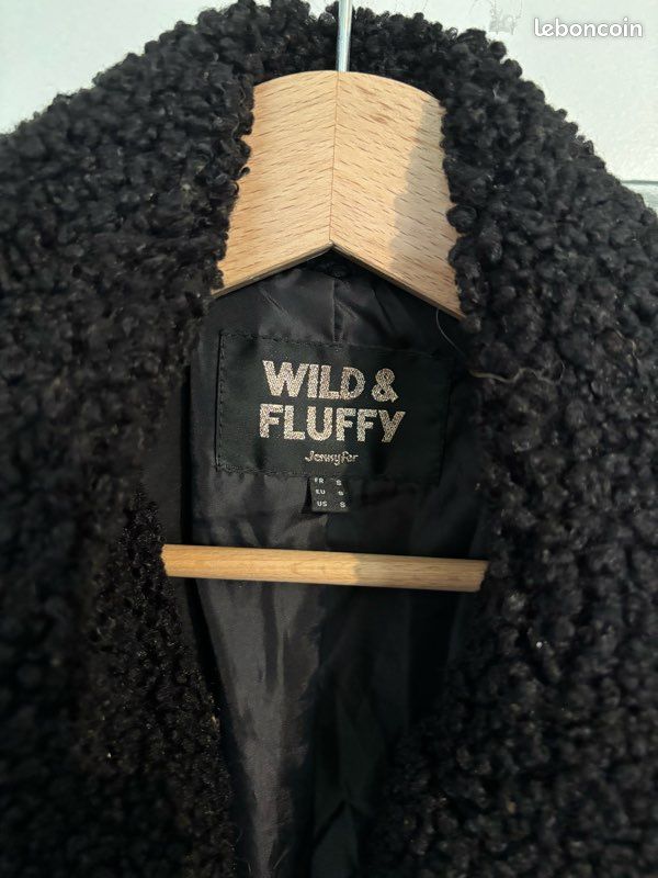 Manteau épais et chaud Jennifer Taille S Wild & Fluffy Épais et chaud effet mouton (image 2)