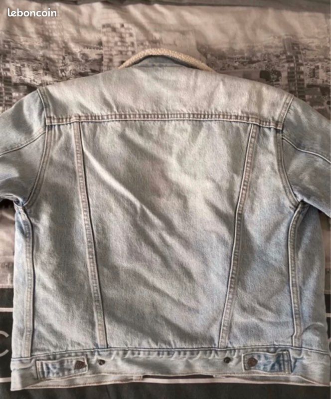 Veste en jean matelassé Levi’s bleu (image 4)