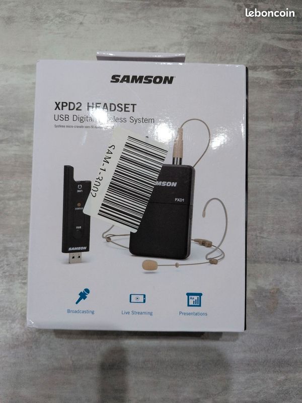 Système de micro-casque sans fil Samson Stage XPD2 pour la scène | 02075-ELE26-001 (image 2)