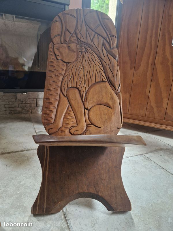 Vend 2 chaises en bois africaine (image 4)