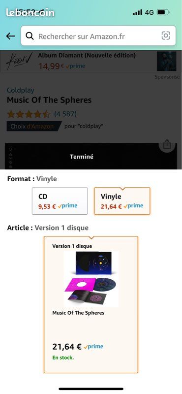 Vinyle Coldplay - music of the spheres (image 5)