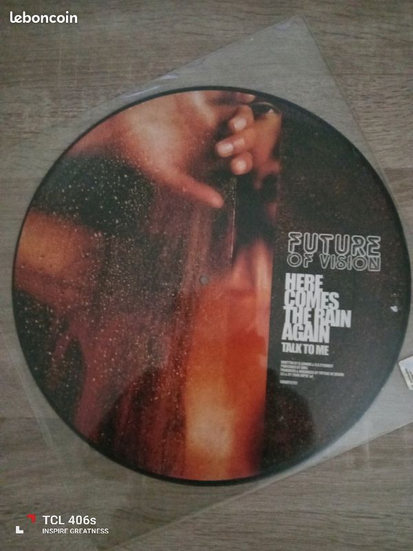 Future of vision " here come the rain..." Picture-disc collector limité (image 2)