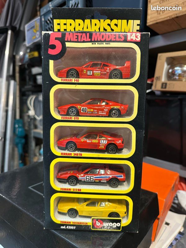 Ferrarissime 5 ferrari 1/43 métal marque virago (image 1)