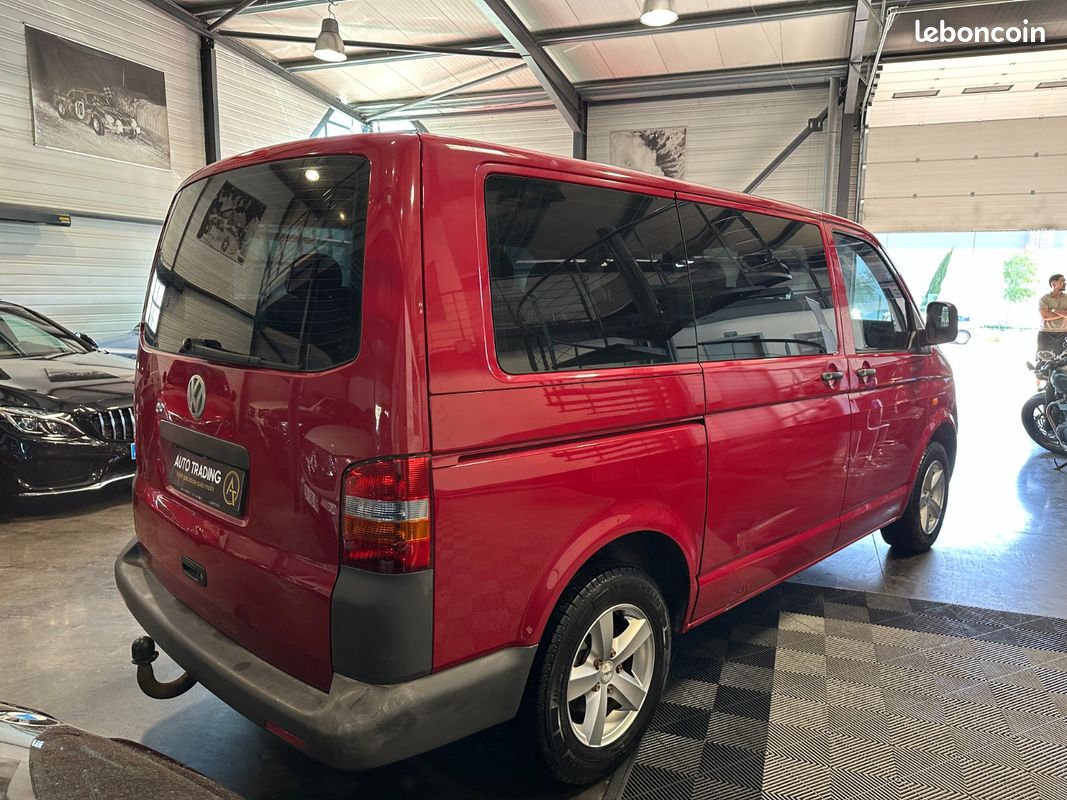 VOLKSWAGEN TRANSPORTER CHASSIS DBLE CAB DC 2.5 TDI 130 LONG 9 places - attelage - rien a prevoir (image 7)