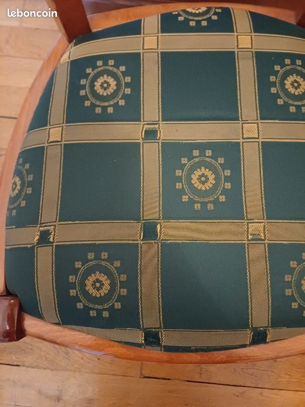Chaise bois tissu (image 3)