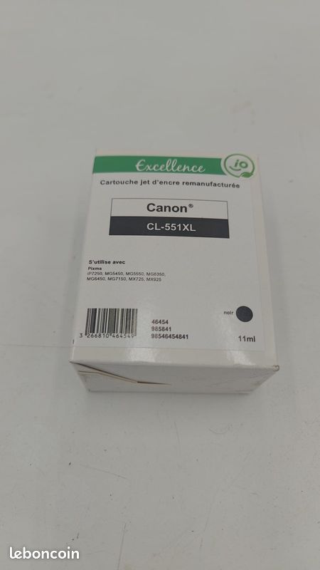 Cartouche D'encre Grise Compatible Canon CLI-551GY / 551XLGY - Capacité 12ml, Pour Imprimantes PIXMA