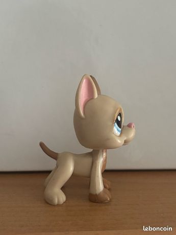 Figurine Littlest Pet Shop – Chien Danois Dogue Argentin Hasbro (réf. 1519)