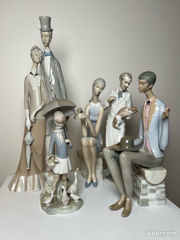 Figurine Lladro N°6705 'One For You, One For Me' - Porcelaine D'Espagne, Parfait état