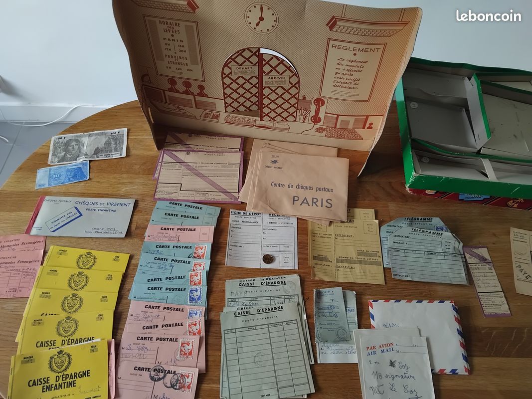 2 Jeux / jouets de 1962 la Banque Internationale Enfantine et la Boîte Postale (image 10)