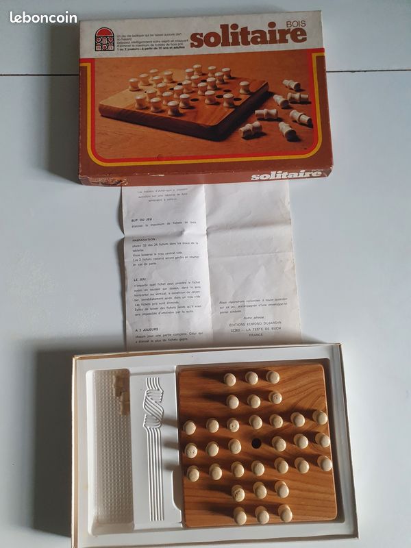 Jeu en bois du Solitaire (image 2)