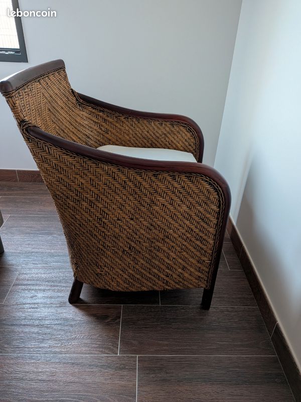 Fauteuil rotin (image 2)